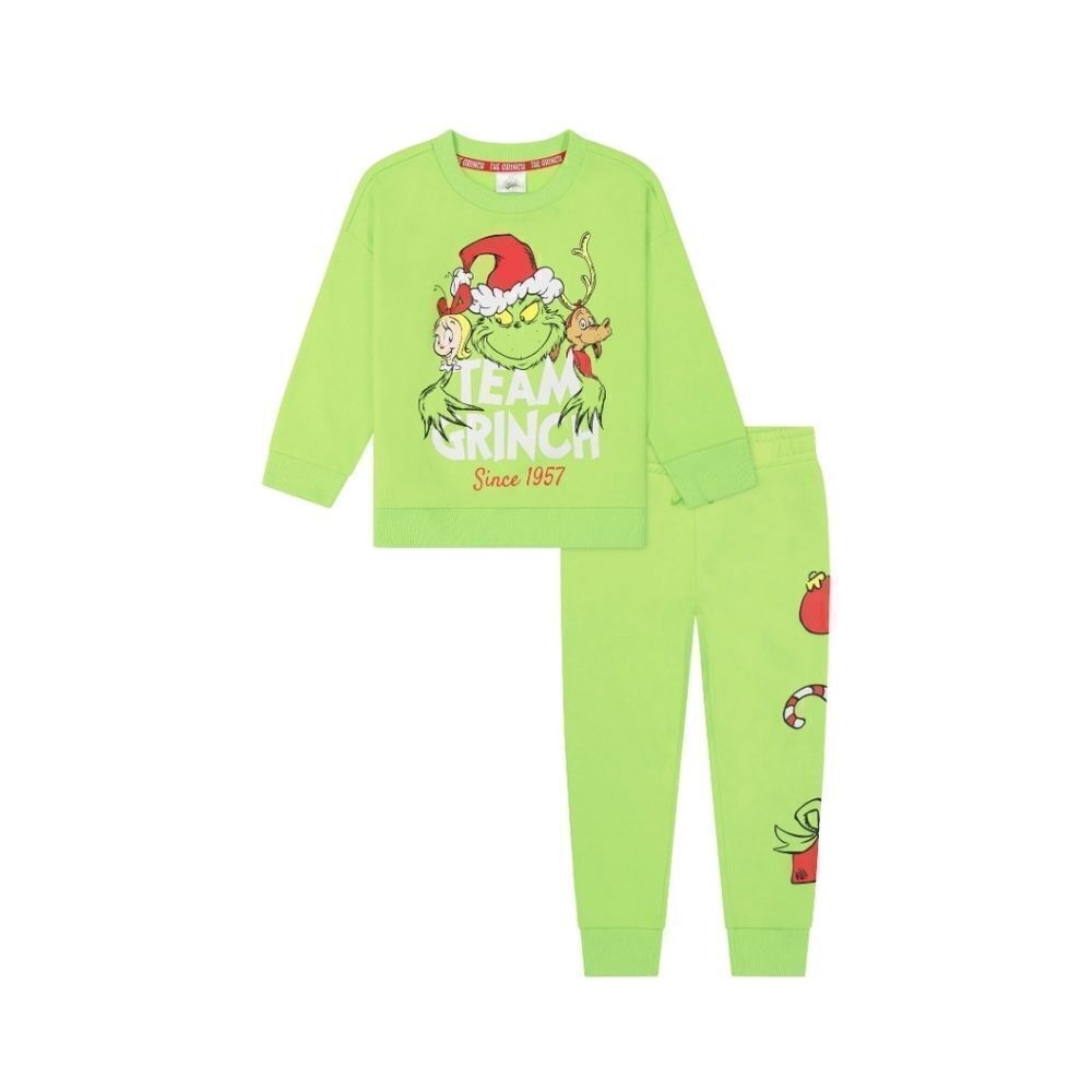 Dr. Seuss Unisex The Grinch Toddler Printed Sweatshirt and Jogger Set